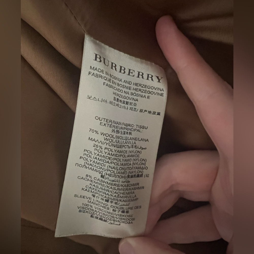 🔥SALE🔥 Burberry Brit Rushfield Wool Blend Trench Coat - Picture 8 of 8